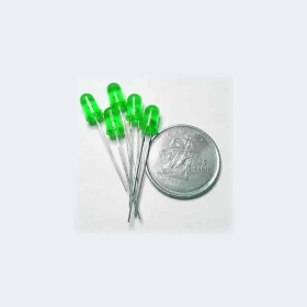 عدد خمسة ليد اخضر 5pcs Green LED 5mm x5