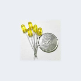 عدد خمسة ليد اصفر 5pcs yellow LED 5mm x5