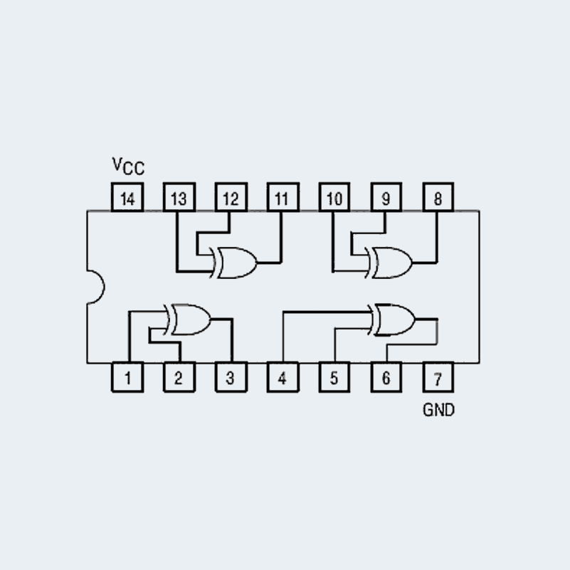 XOR-Gate-74LS86-IC 