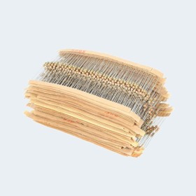 مجموعة مقاومات 600 قطعة تحتوى على 30 قيمة مختلفة  Metal Film Resistor Kit (30 kinds *20pcs =600pcs  1/4W 1%)