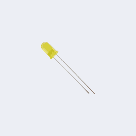 Yellow LED 5mm دايود ضوئى اصفر (2pcs)