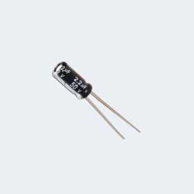 مكثف 2.2 ميكرو فاراد 50 فولت الكتروليتي Capacitor 2.2uf / 50v Electrolytic