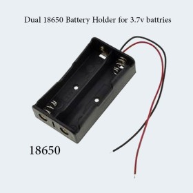 علبة بطارية ثنائية Dual 18650 Battery holder