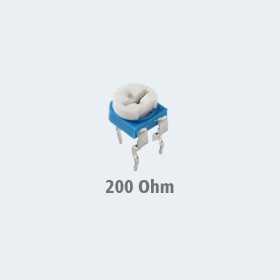 Single Turn Potentiometer 200 Ohm Preset