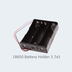 علبة لثلاثة بطاريات Three 3.7 Battery Holder 18650