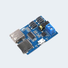 مشغل موسيقى ام بى 3 مزود بزاكرة TF Card U Disk MP3 Format  Decoder and Player with Amplifier module