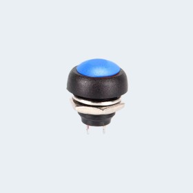 PBS-33B WATERPROOF PUSHBUTON SWITCH 12MM - Blue