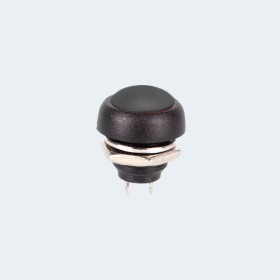 PBS-33B WATERPROOF PUSHBUTON SWITCH 12MM - Black
