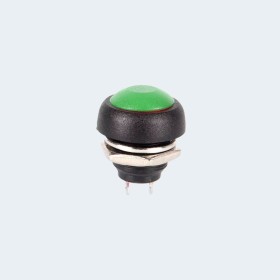 PBS-33B WATERPROOF PUSHBUTON SWITCH 12MM - Green