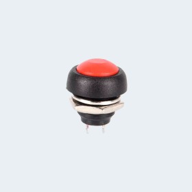 PBS-33B WATERPROOF PUSHBUTON SWITCH 12MM - Red