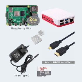 Kit for Raspberry Pi-4 2GB Ram