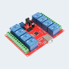ريلى 8 قنوات USB Relay 8-channel Module Programmable Computer Control