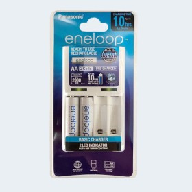 Panasonic Charger for AA or AAA Rechargeable batteries with 2 batteries AA