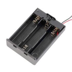 علبة لثلاثة بطاريات مع مفتاح Holder Battery for 3 Battery AA with Switch on/off