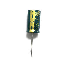 Capacitor 50V 10uF HF - مكثف 10ميكرو فاراد 50 فولت الكتروليتي