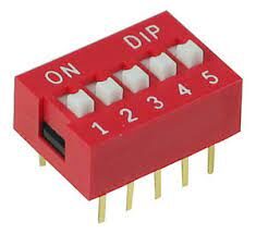 DIP switches - 5 switches