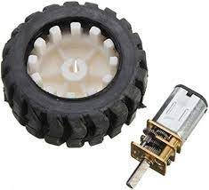 N20 Gear Motor 6V with Rubber Tire