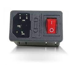 SOCKET AC 3 PIN MALE ,FUSE AND SWITCH