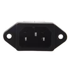 Power Supply ac socket-3pin IEC-MALE