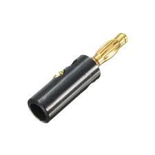 banana male connector 4mm banana plug lantern type _Male connector_black