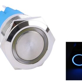push button 16mm waterproof metal  switch flat head