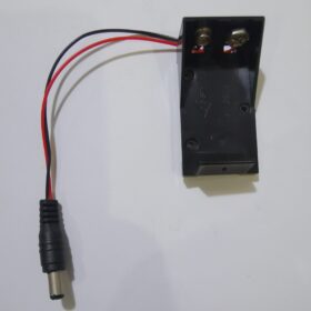 Holder battery for 9V battery to power connector