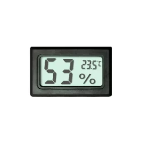 حساس لقياس لدرجة الحرارة ونسبة الرطوبة بشاشة (أسود) – Digital Temperature & Humidity Meter LCD (Black)